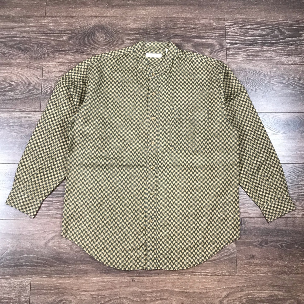 Bugle Boy Co. Men’s Vintage 2000s Relaxed Fit Business Casual Button Down Shirt